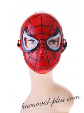 Карнавальная маска Человек-паук красная